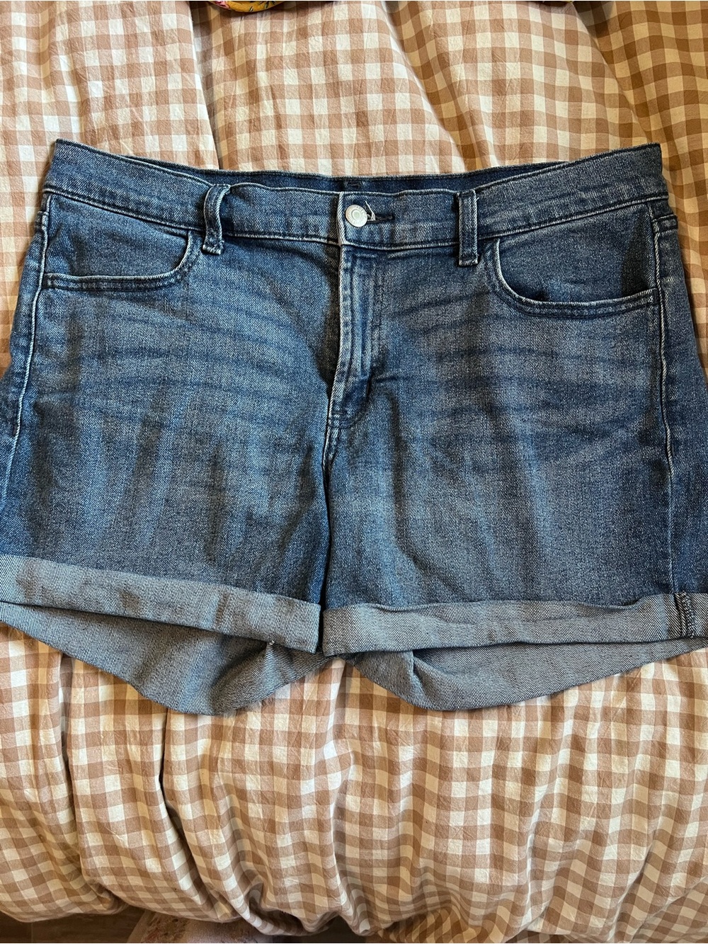 Old Navy Blue Rolled-Hem Denim Shorts